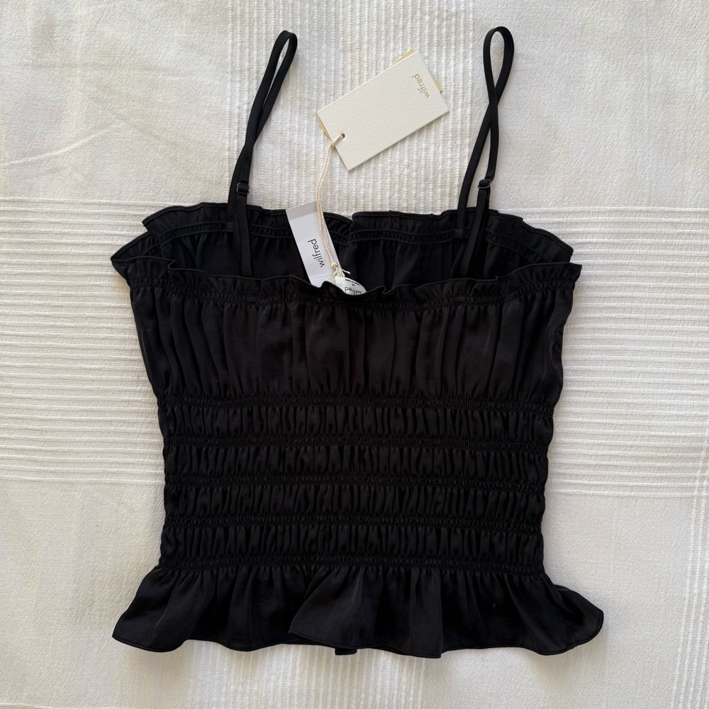 NWT Aritzia Wilfred ruched tank M
